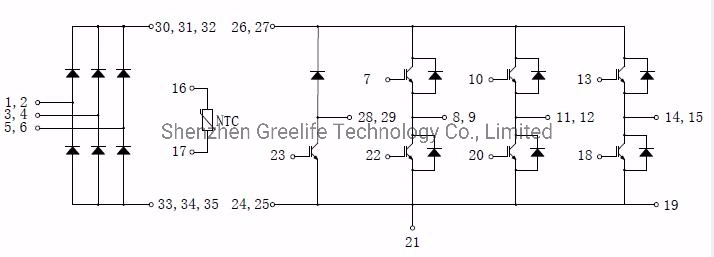 75A/1200V E75 IGBT Module Replace Infineon Fp75r12kt4